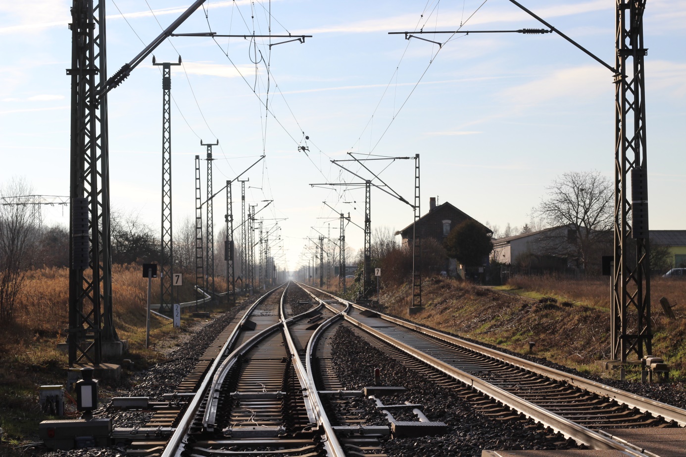 Gestalten mit Licht: Bahngleise 